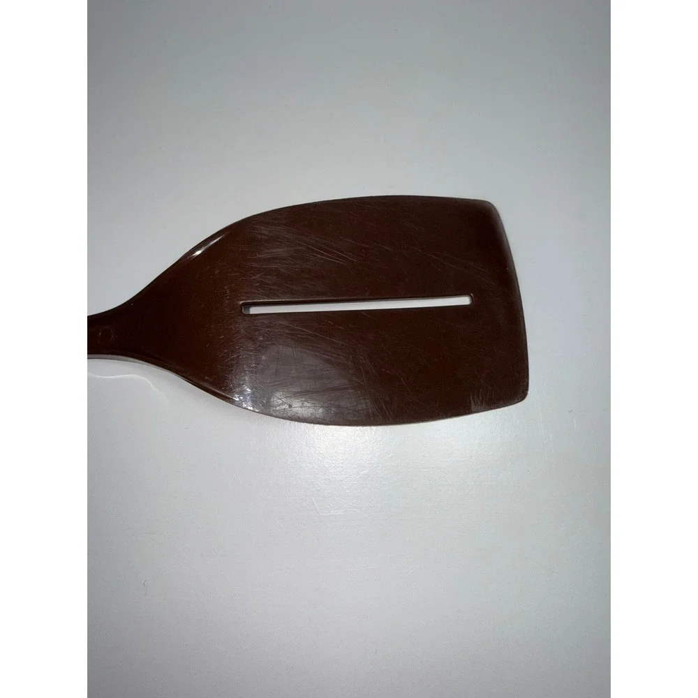 Vintage Foley Nylon Spatula Turner Brown Slotted Kitchen Utensil 1 Slot USA